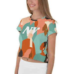 All-Over Print Crop Tee
