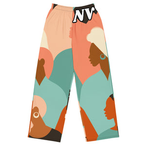 All-over print unisex wide-leg pants