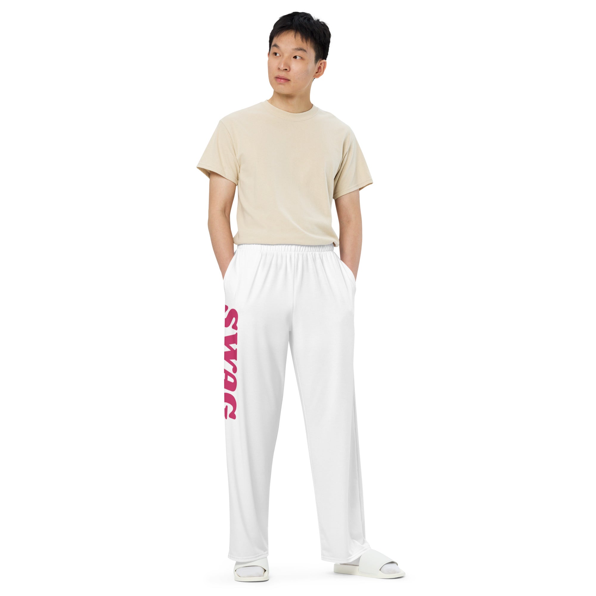 All-over print unisex wide-leg pants