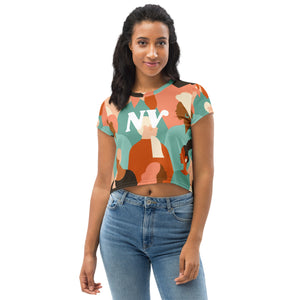 All-Over Print Crop Tee