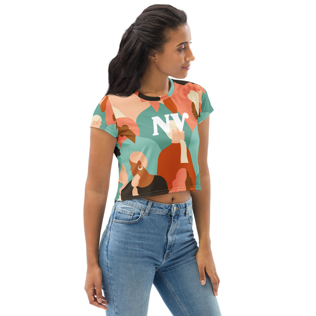 All-Over Print Crop Tee