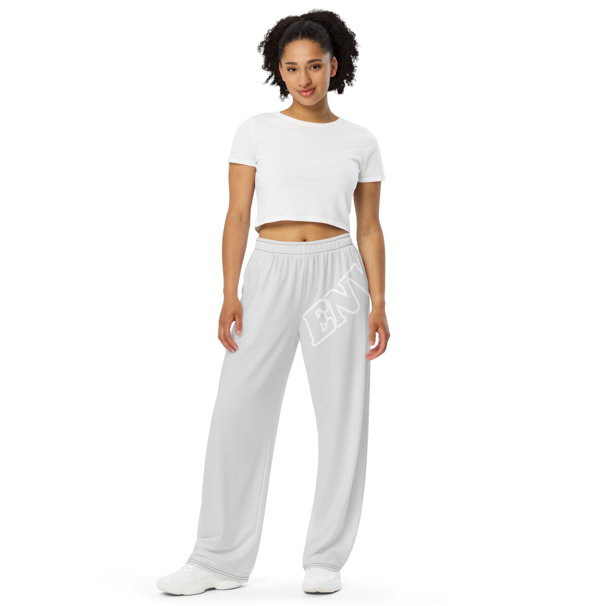 All-over print unisex wide-leg pants